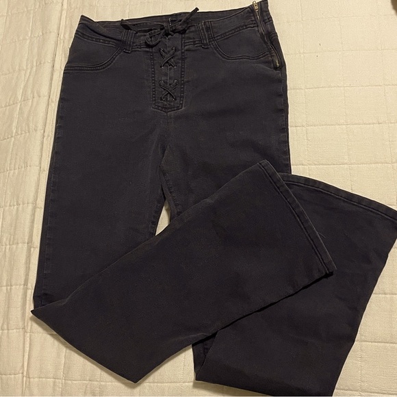 High Rise Lace Up Boot Jeans - Picture 3 of 16